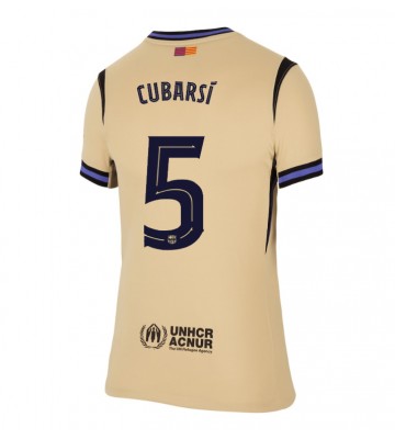 Barcelona Pau Cubarsi #5 Segunda Equipación Mujer 2025-26 Manga Corta